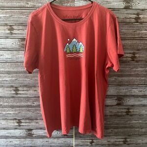 Life Is Good‎ Women's Vintage Short-Sleeved Tee Size XXL Red Trees Mountains NWT